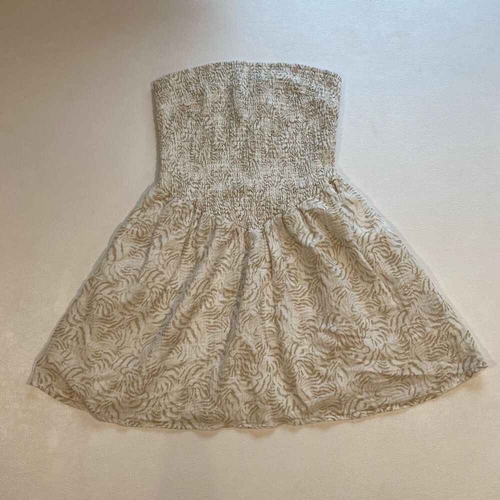 Universal Thread Smocked Strapless Mini Dress Cre… - image 2